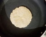 A picture of step 6 of Bhakhari (flat bread).