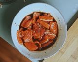 Foto langkah ke 1 dari resep SALMON MENTAI RICE(mudah, enak, tanpa tobiko dan torch).