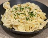 A picture of step 3 of Potatoes n pasta salad with honey mustard dressing 💞.