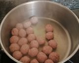 A picture of step 3 of Braised Meatballs.