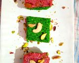 A picture of step 8 of Coconut burfi.