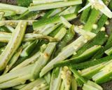 A picture of step 4 of Kurkuri Bhindi (Crispy Lady's fingers).