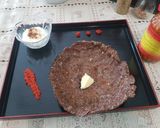 A picture of step 7 of Ragi cabbage roti.
