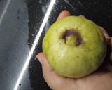 A picture of step 1 of Guava chaat.