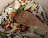 A picture of step 2 of Fennel and lentil soup - vegan.