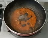 A picture of step 5 of Korean chewy garlic Potato in Red sauce.