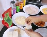 A picture of step 4 of Chicken Cheese Crispy sandwich Bites Recipe 😋.