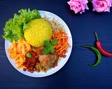 Foto langkah ke 6 dari resep Nasi Kuning Super Pulen Tidak Cepat Basi.