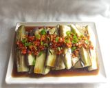 Foto langkah ke 4 dari resep #944 Terong Kukus Cabai Bawang Siram Saus.