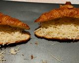 Une image de l'étape 4 de Croissants sauce champignons.