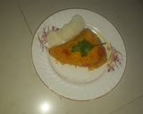A picture of step 4 of Dahi pulav.