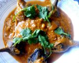 A picture of step 5 of Baingan ka Salan (Eggplant Curry).