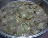 Foto del paso 3 de la receta Alcachofas al vino Fino con huevos escalfados