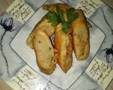 Foto langkah ke 8 dari resep Chiken Egg roll with vegetable.