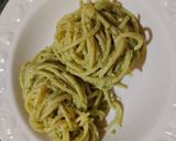 Foto del passaggio 5 della ricetta Spaghetti all'aspro di limone con crem verde di rucola e anacardi croccanti