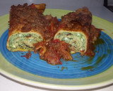 Foto del paso 7 de la receta: Canelones de espinaca y ricota con salsa bolognesa achorizada