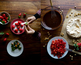 Foto del paso 1 de la receta: Pavlova con ganache de chocolate negro, frutos secos y fresas