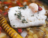 Foto del paso 6 de la receta: Bacalao confitado con verduritas en escabeche picante