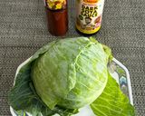 A picture of step 1 of Cabbage Egg Stir Fry.
