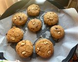 Foto del paso 10 de la receta: Galletas de avena y maní con relleno de chocolate 💘