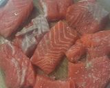 Foto langkah ke 1 dari resep Salmon Panggang Teriyaki.