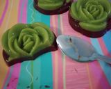 Foto langkah ke 2 dari resep Puding chocolatos gren tea bunga mawar🌹.