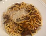 Foto del passaggio 1 della ricetta Spaghetti alla chitarra col ragù di rudinazzi