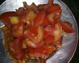 A picture of step 3 of Potato brinjal.