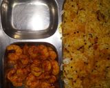 A picture of step 4 of Prawns fry.