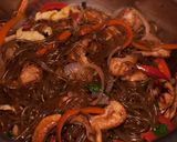 A picture of step 13 of Japchae with Grilled Marinated Chicken.