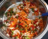 A picture of step 1 of Vegetable fried rice.