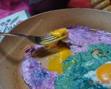A picture of step 7 of Coloured Fried Eggs نیمرو کلمی.