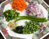 A picture of step 4 of South Indian Rava Upma.