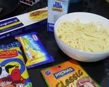 Foto langkah ke 1 dari resep Spaghetti carbonara (spageti).