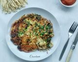 Foto langkah ke 5 dari resep Dadar Telur Jamur Enoki.
