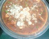 A picture of step 3 of Matar paneer.