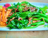 รูปขั้นตอนการทำที่ 4 ของ คะน้าฮ่องกงราดซอสเห็ดหอม(เจ)