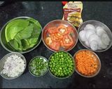 A picture of step 1 of Vegetable Aloo Tikki Burger.