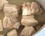 Hình bước làm 1 của món Sườn Heo Nấu Cải Xanh Đuôi Phụng