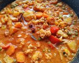 A picture of step 6 of From Valley to Veggie Bowl: The Aromatic Magic of Mix Veg Rogan Josh.