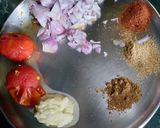 A picture of step 3 of Papaya Daal Masala.