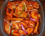 A picture of step 3 of Mike's EZ Hot BBQ Chicken Hoagies & EZ Baked Beans.