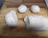 Foto del paso 2 de la receta: Panecillos rellenos de frankfurt en panificadora