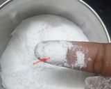 A picture of step 2 of Sabudana Vada with Sago flour.