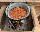 Birka pörkölt bográcsban karcagi módra recept fázis 2 fotója