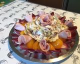 Une image de l'étape 14 de Salade composée à la mortadelle (tomates ananas,endives rouges et castelfranco).