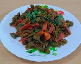 A picture of step 5 of Carrots and flat beens(valor) sabji.