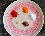 A picture of step 1 of Aloo bhujia.