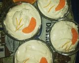 A picture of step 5 of White Chocolate Orange Mousse Parfat.