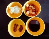 A picture of step 1 of Delicious nutritious stuffed dates with mava peanut Honey dry fruits delight.